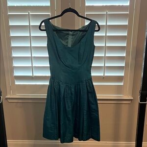 Elegant Teal Sleeveless Dress